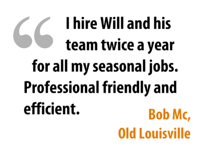 Testimonial for seasonal Handyman Work in Old Louisville